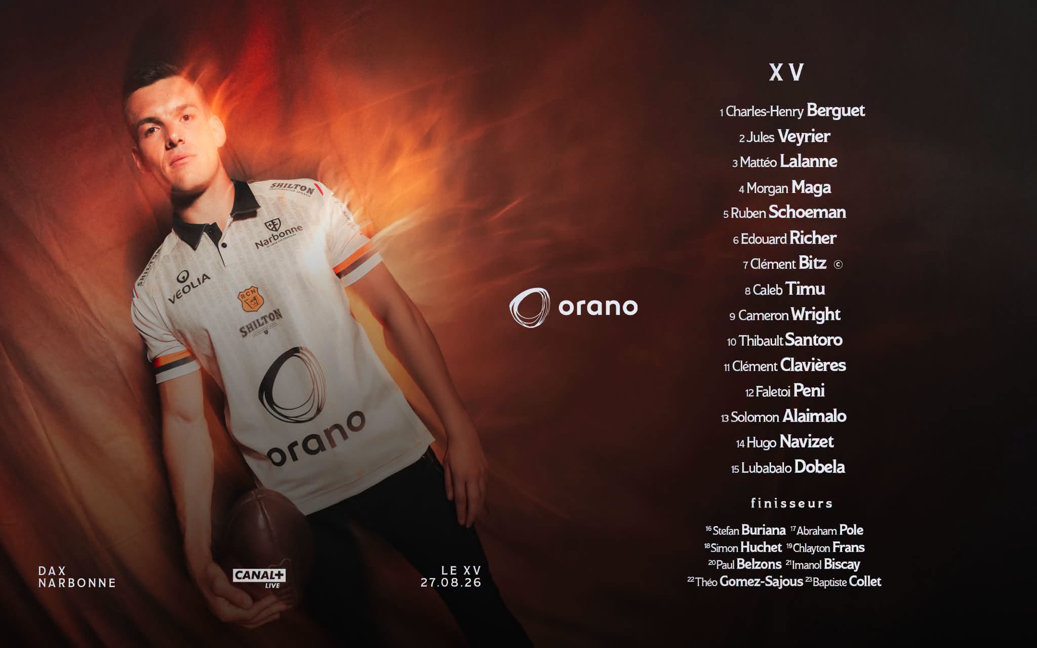 Composition d'équipe du Racing Club Narbonnais